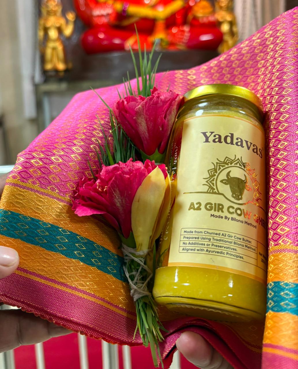 Yadavas Pure A2 Gir Cow Bilona Ghee