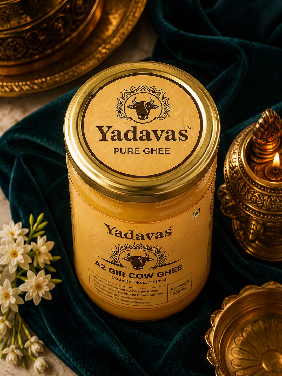 Yadavas Pure A2 Gir Cow Bilona Ghee view 4